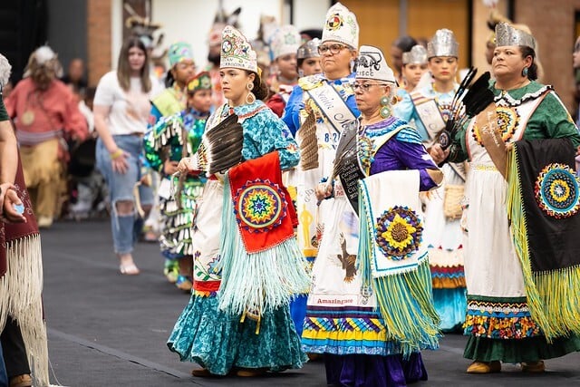 Members of the Lumbee Tribe gather in Pembroke, North Carolina, to celebrate the U.S. Senate vote advancing long-sought federal recognition.