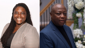 Dr. Jannae White and Bishop J.L. Carter